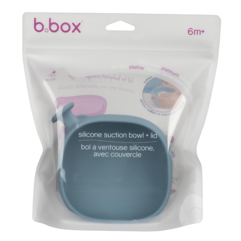 BBOX Bol ventouse en silicone - Bleu