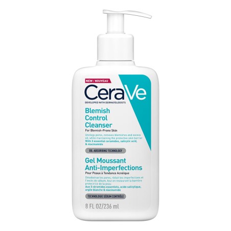 CeraVe Gel Moussant Anti-Imperfections Peau Grasse à Tendance Acnéique 236ml
