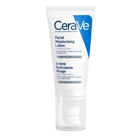 CeraVe Crème Hydratante Visage Peau Normale à Sèche - 52ml