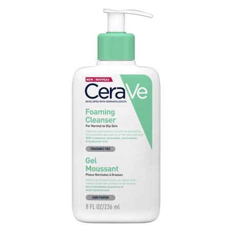 CeraVe Gel Moussant Nettoyant Peaux Normales à Grasses - 236ml
