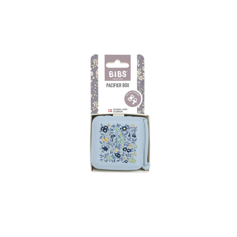 BIBS Boite à sucette - Chamomile Lawn Baby Blue