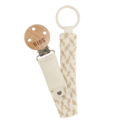 BIBS Attache sucette tressée - Ivory / Vanilla
