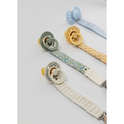 BIBS Attache sucette Tricot - Ivory