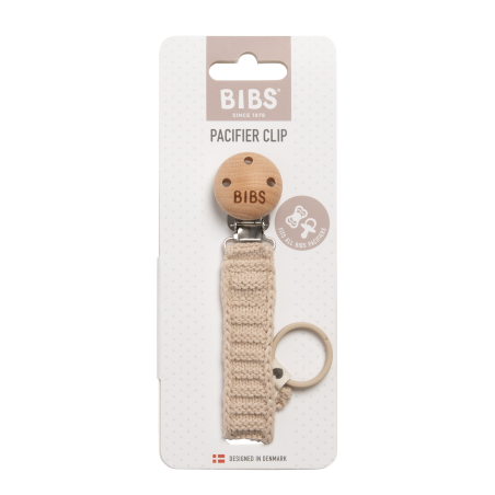 BIBS Attache sucette Tricot - Vanilla