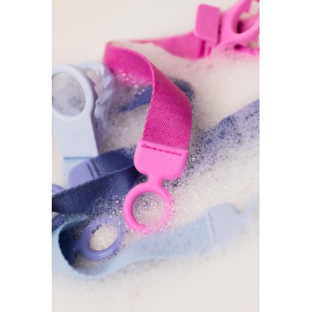 BIBS Attache sucette Ruban - Dusty Blue