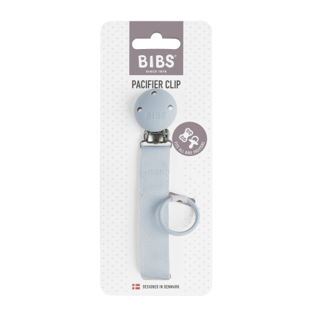 BIBS Attache sucette Ruban - Dusty Blue