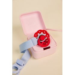 BIBS Attache sucette Ruban - Dusty Blue