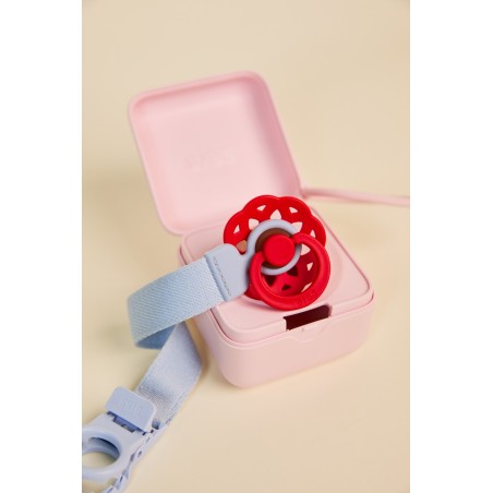 BIBS Attache sucette Ruban - Dusty Blue