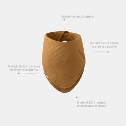 BIBS Bavoir en coton - Baby blue