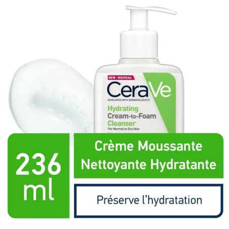 CeraVe Crème Moussante Nettoyante Hydratante 236ml