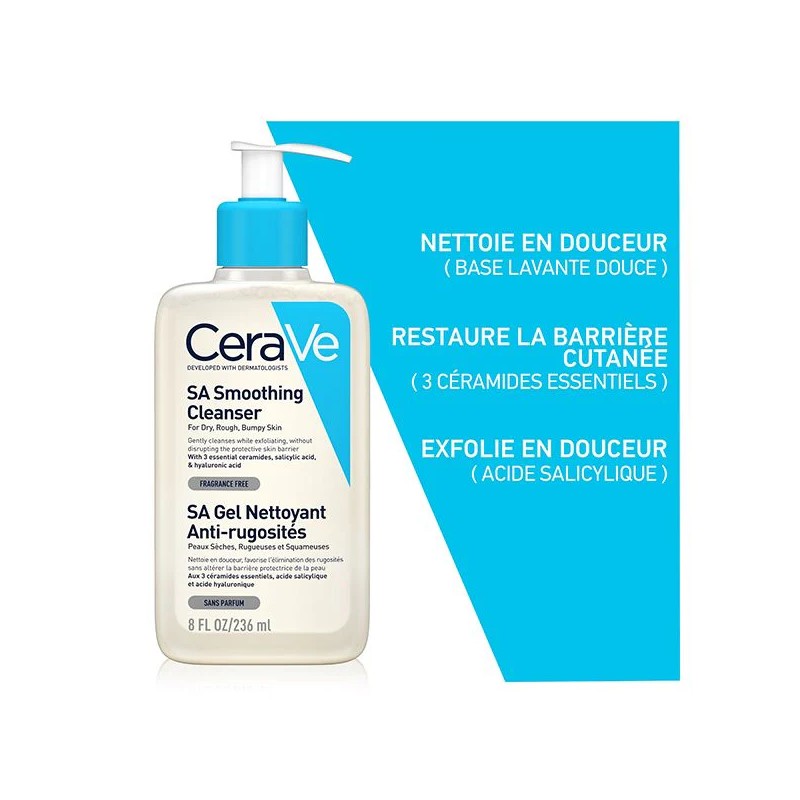CeraVe SA Gel Nettoyant Anti-Rugosités 236ml