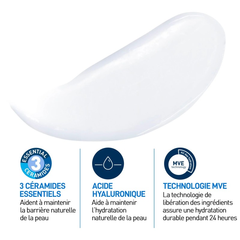 CeraVe Lait Hydratant Léger 236ml Peau Sèche à Très Sèche