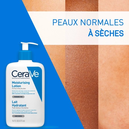 CeraVe Lait Hydratant Peau Sèche à Très Sèche 473ml