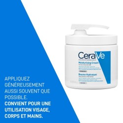 CeraVe Baume Hydratant Nourrissant Peau Sèche à Très Sèche -454g avec Pompe