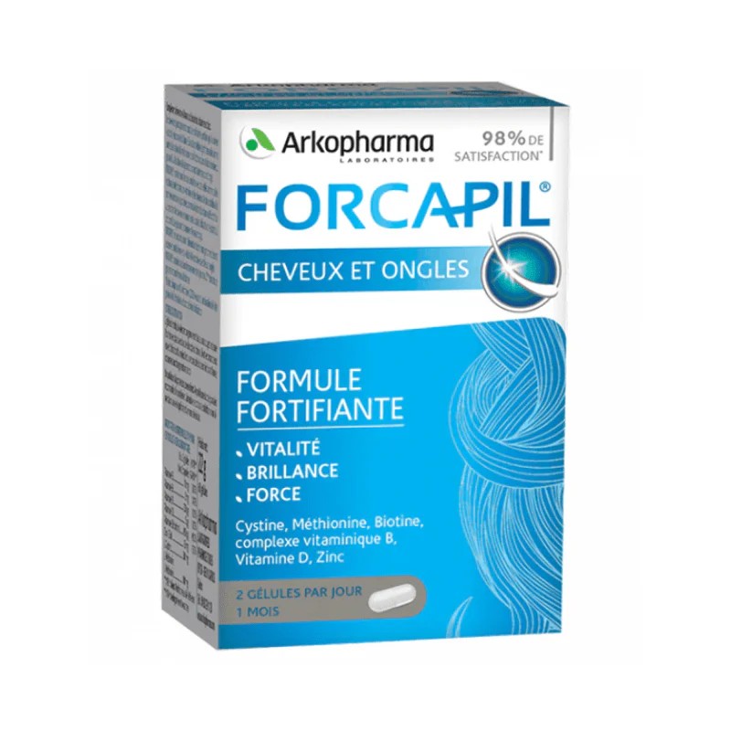 Forcapil Cheveux et Ongles - Complément Fortifiant 60 Gélules