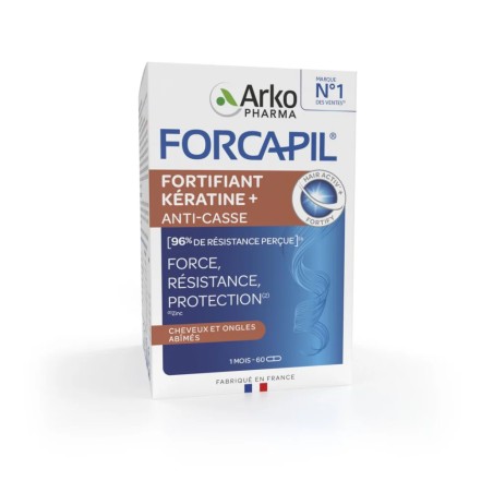 Forcapil Fortifiant Kératine Anti-Casse – 60 gélules