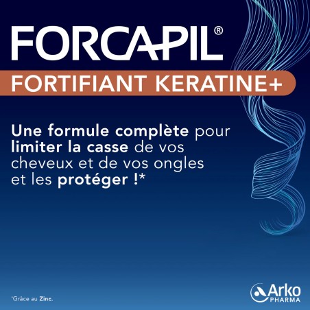 Forcapil Fortifiant Kératine Anti-Casse – 60 gélules