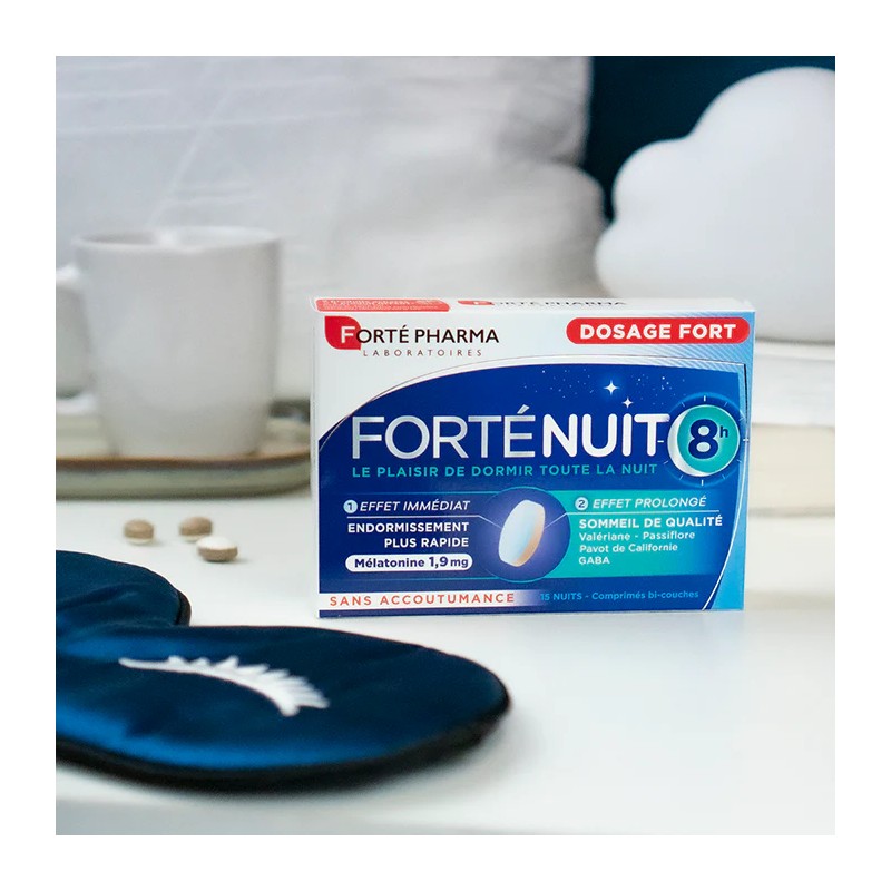 Forté Pharma Forté Nuit 8h Mélatonine – 30 comprimés