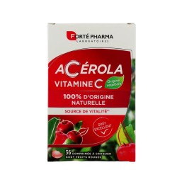 Forté Pharma Acérola Vitamine C B36 – 36 comprimés à croquer