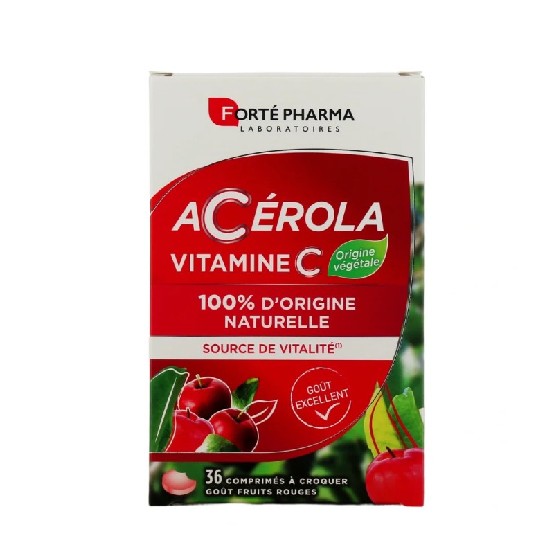 Forté Pharma Acérola Vitamine C B36 – 36 comprimés à croquer