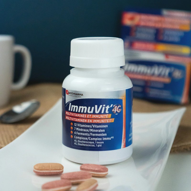 Forté Pharma Immuvit’4G Multivitamines & Immunité – 30 comprimés