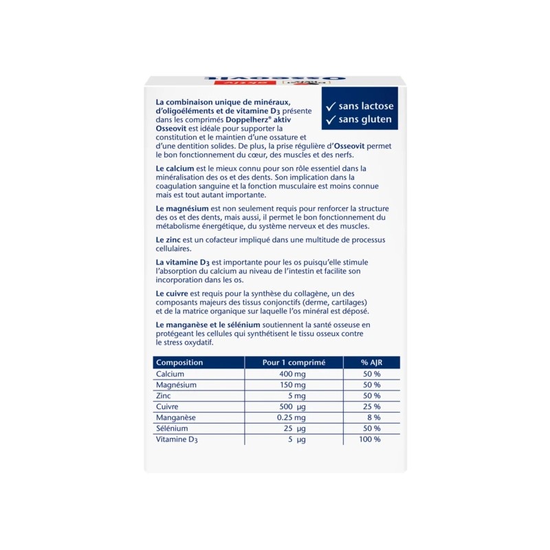 Doppelherz Osseovit – 30 comprimés