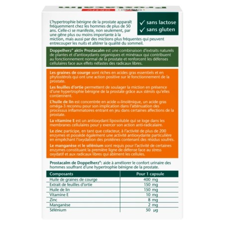Doppelherz Prostacalm Santé de la Prostate – 30 capsules
