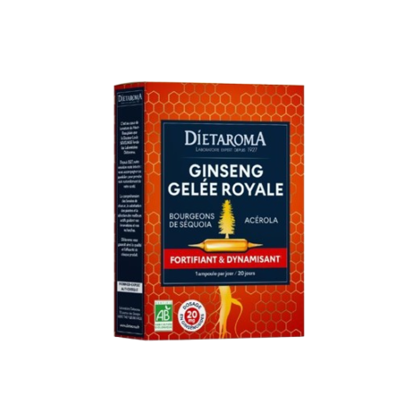 Dietaroma Ginseng & Gelée Royale – 20 ampoules