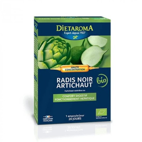 Dietaroma Radis Noir & Artichaut Bio – 20 ampoules