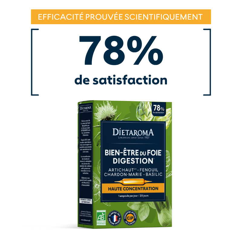 Dietaroma Bien-Être du Foie Digestion – 20 ampoules