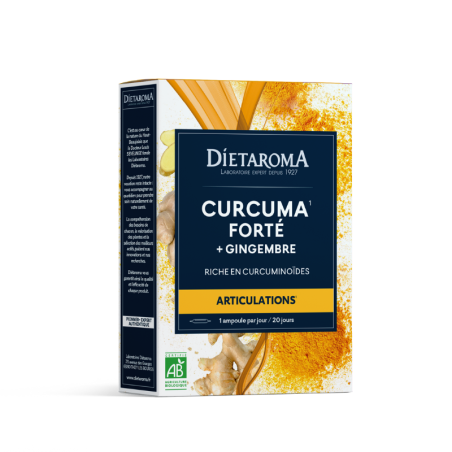 Dietaroma Curcuma Forte + Gingembre - 20 ampoules