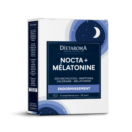 Dietaroma Nocta Plus Mélatonine Sommeil – 40 comprimés