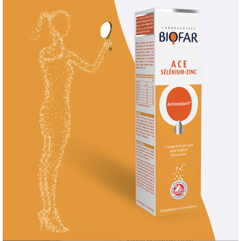 Biofar ACE Sélénium Zinc – 30 comprimés