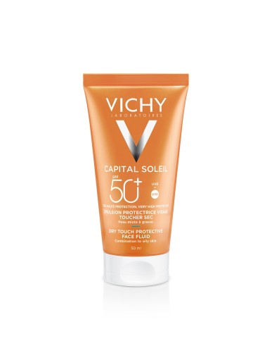 Vichy Capital Soleil Émulsion Protectrice Visage Toucher Sec SPF 50