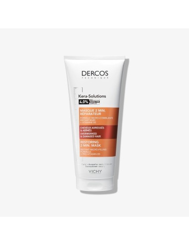 VICHY DERCOS Kera-Solutions Masque Réparateur 2 min CHEVEUX ABÎMÉS – 200 ml