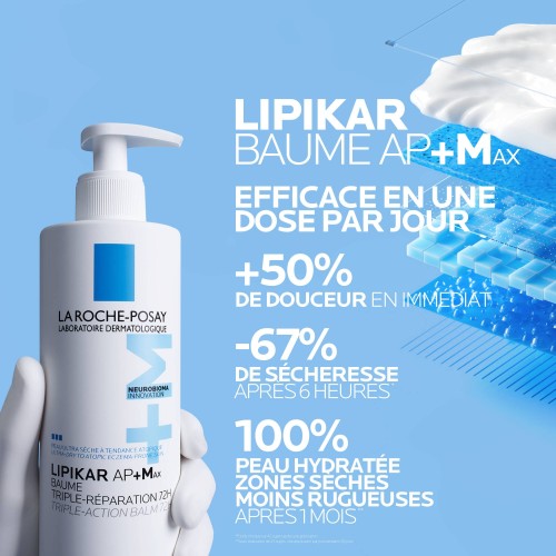 La Roche-Posay Lipikar Baume AP+M – Flacon Pompe 400 ml