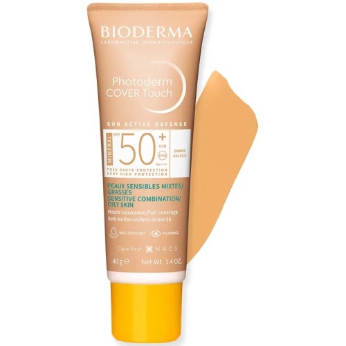 Bioderma Photoderm Cover Touch SPF50+ Dorée Très Haute Protection Couvrante 40 g