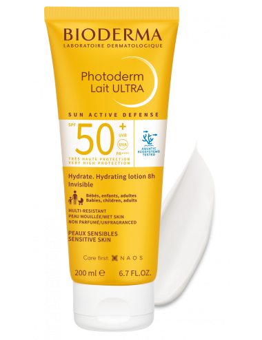 Bioderma Photoderm Lait Ultra SPF50+ Très Haute Protection Hydratante 200 ml