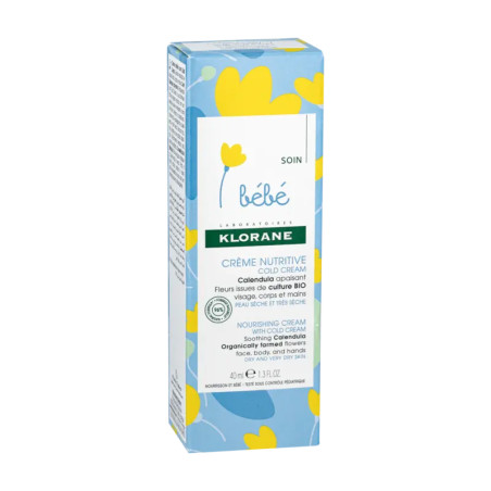 KLORANE BÉBÉ – Crème Nutritive au Cold Cream (40 ml)