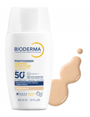 Bioderma Photoderm XDefense Ultrafluid SPF50+ T01 Claire Protection Teintée 40 ml