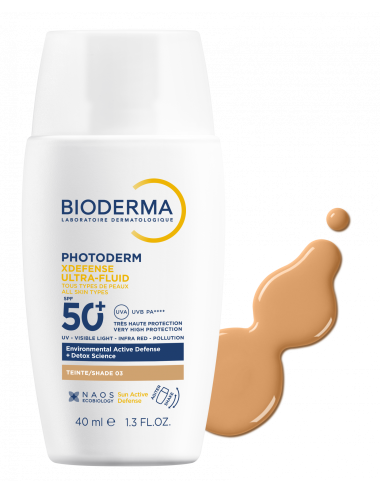 Bioderma Photoderm XDefense Ultrafluid SPF50+ T03 Foncée Protection Teintée 40 ml