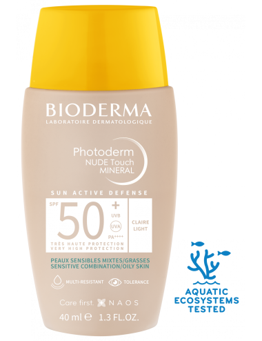 Bioderma Photoderm Nude Touch SPF50+ Claire Fluide Perfecteur Matifiant 40 ml