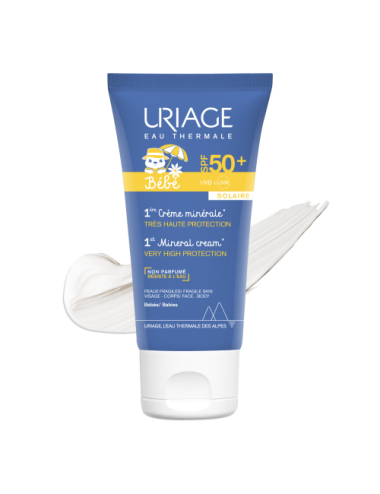 Uriage Bébé 1ère Crème Minérale Solaire SPF50+ 50 ml
