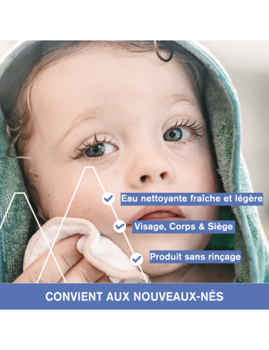 Uriage Bébé 1ère Eau Nettoyante sans Rinçage Flacon Pompe 500 ml