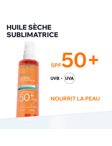 Uriage Bariésun huile sèche SPF50+ très haute protection corps 200 ml