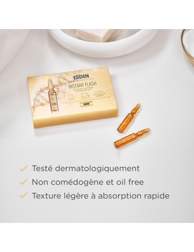 ISDINCEUTICS Instant Flash – Boîte de 5 Ampoules