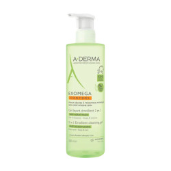 A-Derma Exomega Control – Gel Moussant Émollient 2 en 1