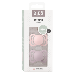 2 Sucettes BIBS Suprème Symétrique Blossom / Dusky Lilac