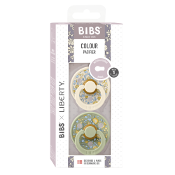2 Sucettes BIBS Colour Ronde Eloise Sage Mix