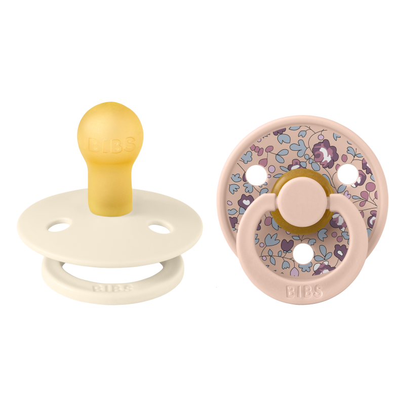 2 Sucettes BIBS Colour Ronde Eloise Blush Mix